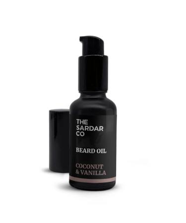 Coconut & Vanilla Beard Oil - Hydrate and Condition Your Beard - Organic Argan & Jojoba Oil Perfect For Beard Growth Coconut & Vanilla 1 Count (Pack of 1)