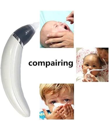 White Electric USB Rechargeable Baby Nasal Aspirator | Safe & Easy Nose Cleaner - Buy Online on GoSupps.com