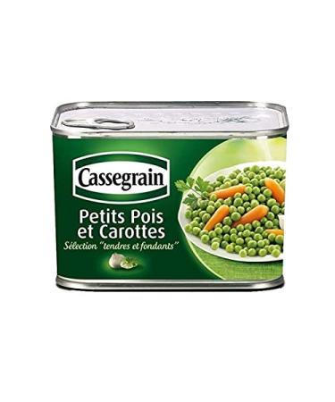 Cassegrain Cassegrain Tender and Melting Peas and Carrots 495g (pack of 5)