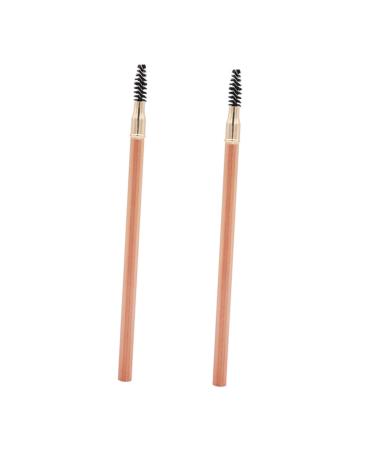 Ipetboom 2pcs Assorted -in- Brow Dual Brush Pencil Makeup Eyebrow with Tool Double-end Multifunctional Color
