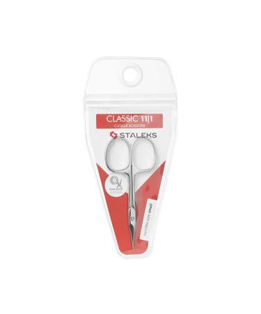STALEKS Classic 11 Type 1 Cuticle Scissors Premium Quality Manicure Scissors Stainless Steel Curved Scissors for Cuticles Long Lasting Beauty Scissors for Cuticle Nail Care Classic Professional