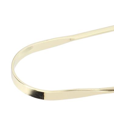 Donfafecuer Stainless Steel Tongue Scrapers - 2PC Set for Adults | Portable & Durable for Home Travel & Work (Golden) - Buy Online on GoSupps.com