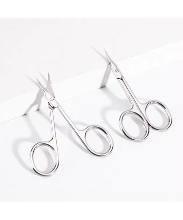 Nail Scissors Cuticle Scissors Stainless Steel Curved Tip for Baby Fingernails Toenails and Fingernails