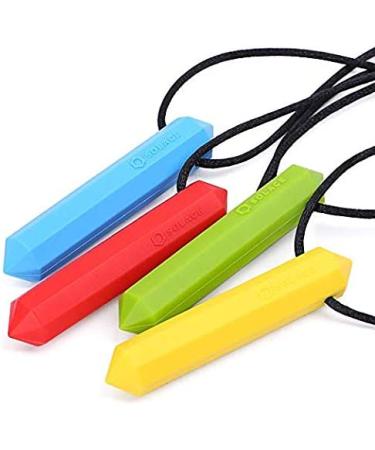 Chewlery Chew Necklace for Kids with ADHD & Autism - Crystal 4-Pack by Solace (Age 5+) - Buy Online on GoSupps.com