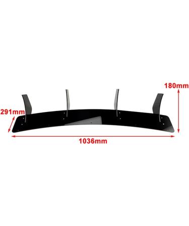 SIKUAI ABS Car Rear Spoiler Shark Fins Wing Black Bumper Diffuser Auto Bumper Lip Diffuser for Benz CLA Class W117 C117 CLA180 CLA220 CLA250 CLA260 CLA200 CLA45 AMG Sedan 2013-2019 - Buy Online on GoSupps.com