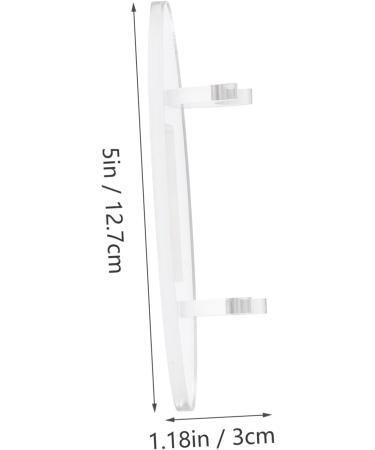NUOBESTY 1pc Acrylic Pen Holder Pen Display Stand Paintbrush Drying Rack Lip Gloss Showing Stand Bracket 12.7x3cm As Shown - Buy Online on GoSupps.com