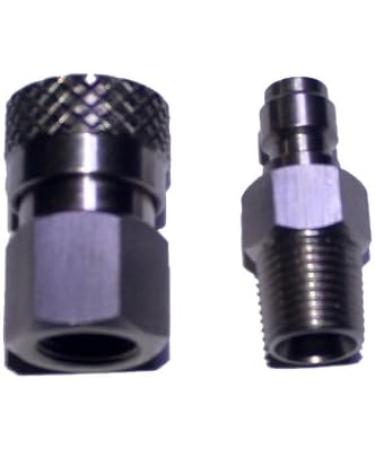Outdoor Guy Paintball Quick Disconnect Set - Stainless-Steel Male & Female Q/D (1 PCS) - Buy Online on GoSupps.com