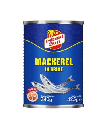 Island Sun Canned Mackerel in brine 12x425g