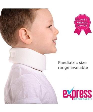 Express Orthopaedic - Medically Approved Neck Support Collar With Rear Fastening - KIDS & ADULT SIZES - 1 Unit (ADULT/XS - Neck Circ:11-12 Inch) 1 Count (Pack of 1) - Buy Online on GoSupps.com