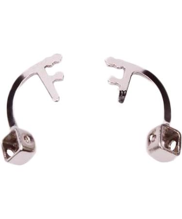 Replacement-nose pad holder nose bracket replacement nose padding holder nose bridge made of metal 1 pair of silver metal-blill-blill-nasal cushion arm replacement glasses-nasal cushion arm holder glasses repair set