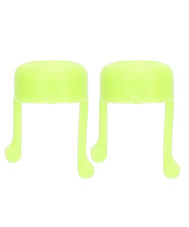 2pcs Eyedrop Guide Aid Eyedrop Bottle Dispenser Easier Eye Drop Bottle Holder Bracket Device for Any Ages Suitable with Most Eye Drop Bottles Reusable(Green)
