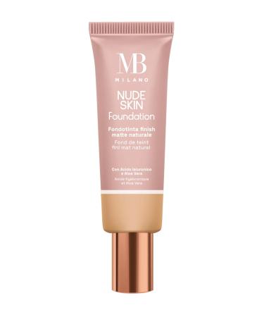 MB MILANO MB Milano - Natural effect tinted base - NUDE SKIN FOUNDATION - SAND 01 - Matte finish