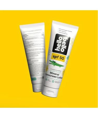 Hello Bello Mineral SPF 50 Kids Sunscreen - Reef-Friendly Lotion for All Ages | 5.0 fl oz - Shop Now - Buy Online on GoSupps.com