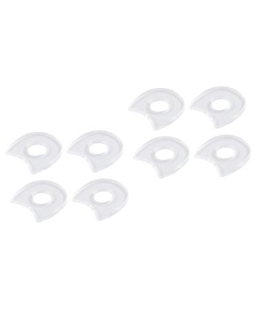 Mobestech 8 Sheets Toe Cushion Foot Protector Callus Remover Pads Cushions Pads U Shaped Foot Pad Callus Cushion Pad Callus Corn Removal Corn Cushions Toe Callus Pad Soles White Protection