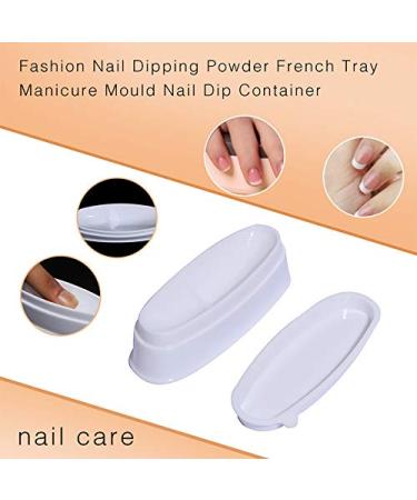 Dipping Powder Tool Kit - French Nail Dipping Powder Tray Nail Dust Brush Files & Buffers for Perfect Nail Art - Buy Online on GoSupps.com