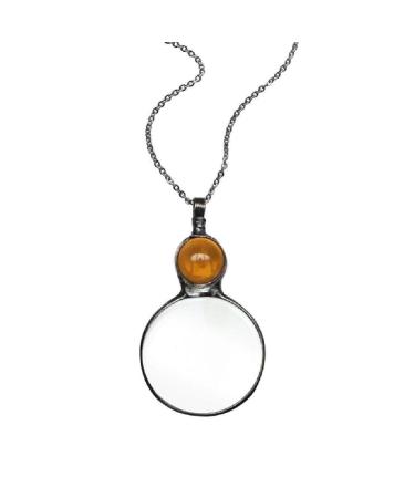 Loupe Pendant Necklace Gift - 2022 Magnifying Glass Necklace Vintage 10X Magnifying Reading Magnifier Decorative Gift Sweater Chains for Women