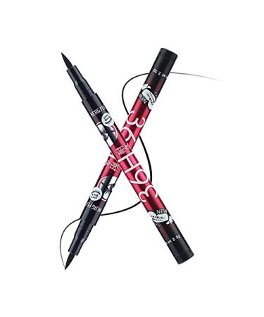 2pcs Black Waterproof Eyeliner Pencil & Liquid Pen Set, Long Lasting Natural Eye Makeup - Buy Online on GoSupps.com