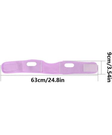 Face Belts Double Chin Reducer V Line Facial Mask Face Lifting Tape Soft Chin Strap for Women Restore Skin Elasticity Purple - Buy Online on GoSupps.com