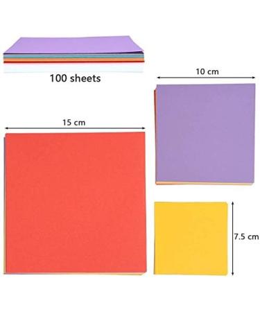 1000 Sheets Origami Paper Assorted Sizes - Double Sided Square Paper for Kids Crafts - Fold Cranes, Roses, Flowers, Rabbits, Airplanes, Hearts, Dinosaurs - 10 Colors - Buy Online on GoSupps.com