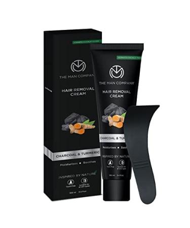 Buy The Man Company Hair Removal Cream for Men - Charcoal & Turmeric Dermatologically Tested All Skin Types - Pack of 2 | International Shipping Available - Buy Online on GoSupps.com