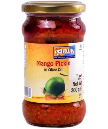 Ashoka Mango Pickle in Olive Oil - 300g (Pack of 2) | Authentic Indian Pickle with a Mediterranean Twist | Great Flavour | Spicy & Sour | Vegan - Buy Online on GoSupps.com