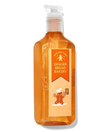 Bath Body Ginger Bread Bakery Cleansing Gel Hand Soap | 8 Fl Oz | Scented with Natural Essential Oils