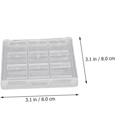 Beavorty 12 Pcs Eye Shadow Box Blush for Cheeks Lip Eye Make up Empty Eyeshadow Pallets Platen Square - Buy Online on GoSupps.com