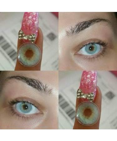Aqua Blue Colored Contact Lenses - 2-Pack Without Strength | Comfortable for All Eye Colors - Includes Storage Box - Buy Online on GoSupps.com