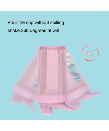 Qynuli Protein Shaker Bottle - Classic Sport Mixer with Ball for Protein & Enzyme Supplements - Pink - Buy Online on GoSupps.com