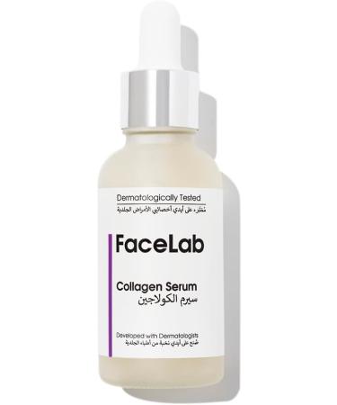 FaceLab Collagen Serum Anti-Aging Formula Reduces Wrinkles and Sagging Moisturises and Softens Skin Antioxidant Protection for All Skin Types 30ml - Buy Online on GoSupps.com