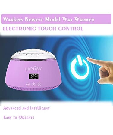 Digital Portable Electric Wax Warmer 16.9oz for Hair Removal - Violet with See-Through Cover - Buy Online on GoSupps.com