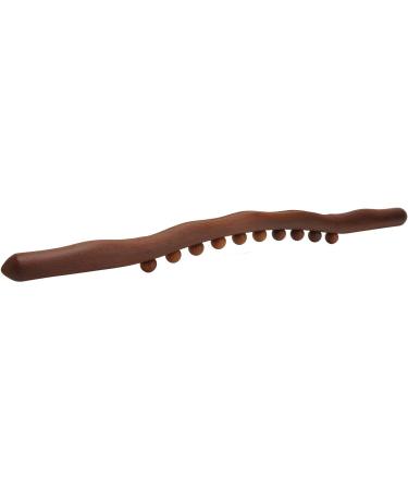 Premium Wood GUA SHA Stick for Back Massage | 10 Massage Points | Non-Slip Handle | Body Sculpting Massage Tool - Buy Online on GoSupps.com