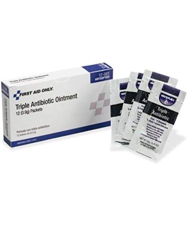 First Aid Only Triple Antibiotic Ointment Packet - Box of 12 - Buy Online on GoSupps.com