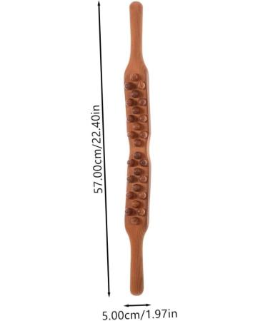 Goohochy Wooden Massage Bars - Three Rows Rollers for Body Relief | Perfect Gifts for Colleagues & Work Friends - Massage Tab Roller & Scratch Stick - Buy Online on GoSupps.com