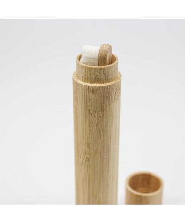 Yueser Bamboo Toothbrush Set | Eco-Friendly Travel Toothbrush Holder & Portable Bamboo Tube for Sustainable Living - Buy Online on GoSupps.com