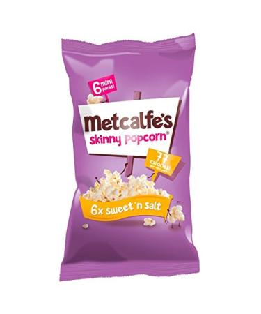 Skinny Sweet Metcalfe 'n Salt Topcorn Multipack 6 x 17g