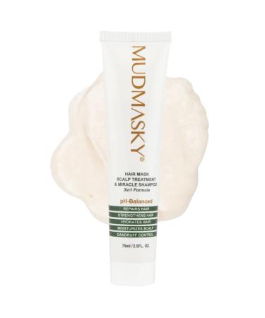 MUDMASKY Hair Mask Scalp Treatment & Miracle Shampoo 3-in-1 | 75ml | Best International Shipping - Buy Online on GoSupps.com
