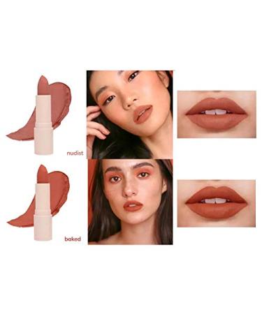 Sunnies Face Fluffmatte Lipstick in Baked - Creamy and Long-Lasting Lip Color - Buy Online on GoSupps.com