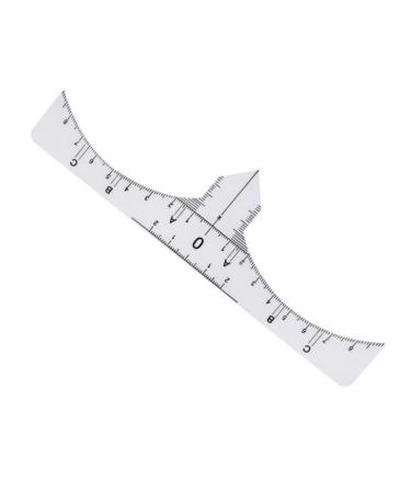 Outanaya 10pcs Set Eyebrow Ruler Microblading Ruler Guide Makeup Gadgets Scale Ruler Disposable White