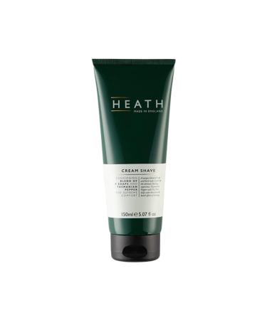 Heath Shave Cream - Blend of 9 Soaps - With Tasmanian Pepper Tea Tree Oil and Glycerin - Vegan Friendly - Free from Parabens and Sulphates - Made in England - 150 ml