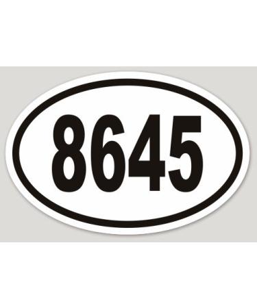 Removable 8645 Bumper Laptop Sticker Vinyl Weatherproof Anti-Trump (1) Supports SPLC