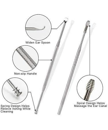 7-Piece BetyBedy Ear Pick Set for Earwax Removal - Includes Curette, Cleansing Tool, Brush, and Storage Box - Buy Online on GoSupps.com