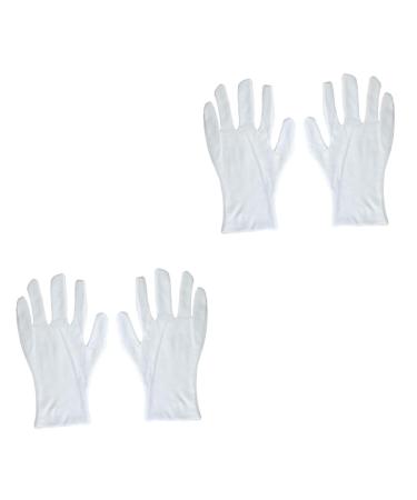 minkissy Cotton Work Gloves 12 Pairs Factory Gloves Cotton Gloves Work Lengthen White Gloves White Work Gloves