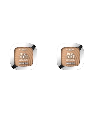 L'Or al Paris Powder Foundation Super-Blendable With Hyaluronic Acid Light Texture for a Flawless Finish True Match Perfecting Powder C3 (Pack of 2) C3 9 g (Pack of 2)