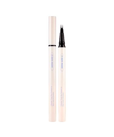 Double Tip Lower Eyelash Liner - Waterproof Smudge Proof Lower Lash Liner Liquid Eyeliner Super Slim Eye Liner Natural Lower Eyelashes for Eye Makeup Kagrote 01# Rebel Black Gray