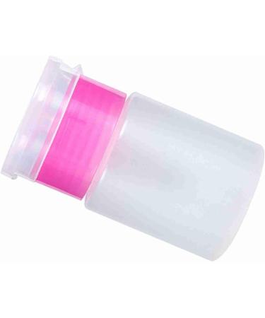 Pump Bottle Dispenser 60ml Nail Polish Remover Pump Dispenser Push Down Cleanser Bottle Empty Liquid Bottle Container for Nail Polish and Makeup Remover(Pink) - Buy Online on GoSupps.com