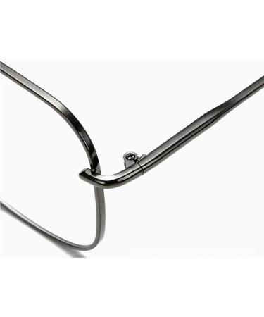 Zhuyiqz Anti-Blue Light Reading Glasses - Oversized Flat Lens Golden Color +300 Strength | Fashionable Computer Reader Eyewear - Buy Online on GoSupps.com