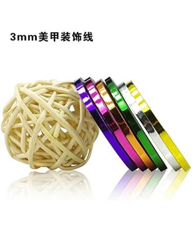 10 Rolls Mixed Colorful Nail Art Striping Tape Lines Width 3mm-Striping Tape for Nail Art-Nail Striping Tape Foil-Nail Striping Tape Thick-Nail Striping Tape with Dispenser-Self-Adhesive DIY Nail Art Tape - Buy Online on GoSupps.com