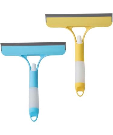 Window Squeegee 3 in 1 Window Cleaning Brush Shower Squeegee with Spray Shower Screen Cleaner Window Cleaning Equipment for Car Washing 2PCS Blue - Buy Online on GoSupps.com