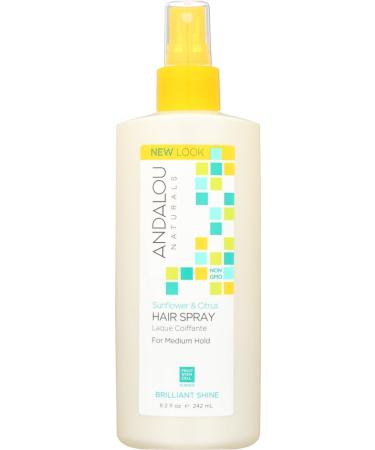 Andalou Naturals Medium Hold Hair Spray Sunflower and Citrus - 8.2 fl oz